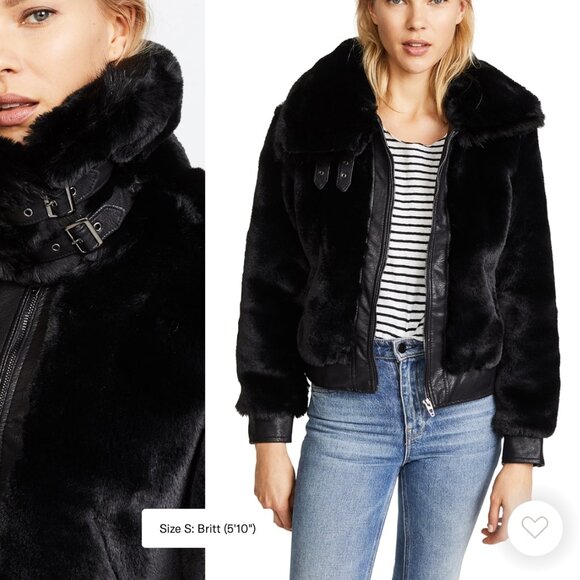 BlankNYC Black Noise Faux Fur Coat - Picture 2 of 15